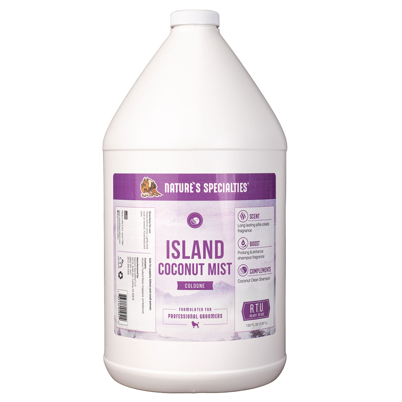 Nature\'s Specialties Island Coconut Mist™ Cologne for Dogs and Cats