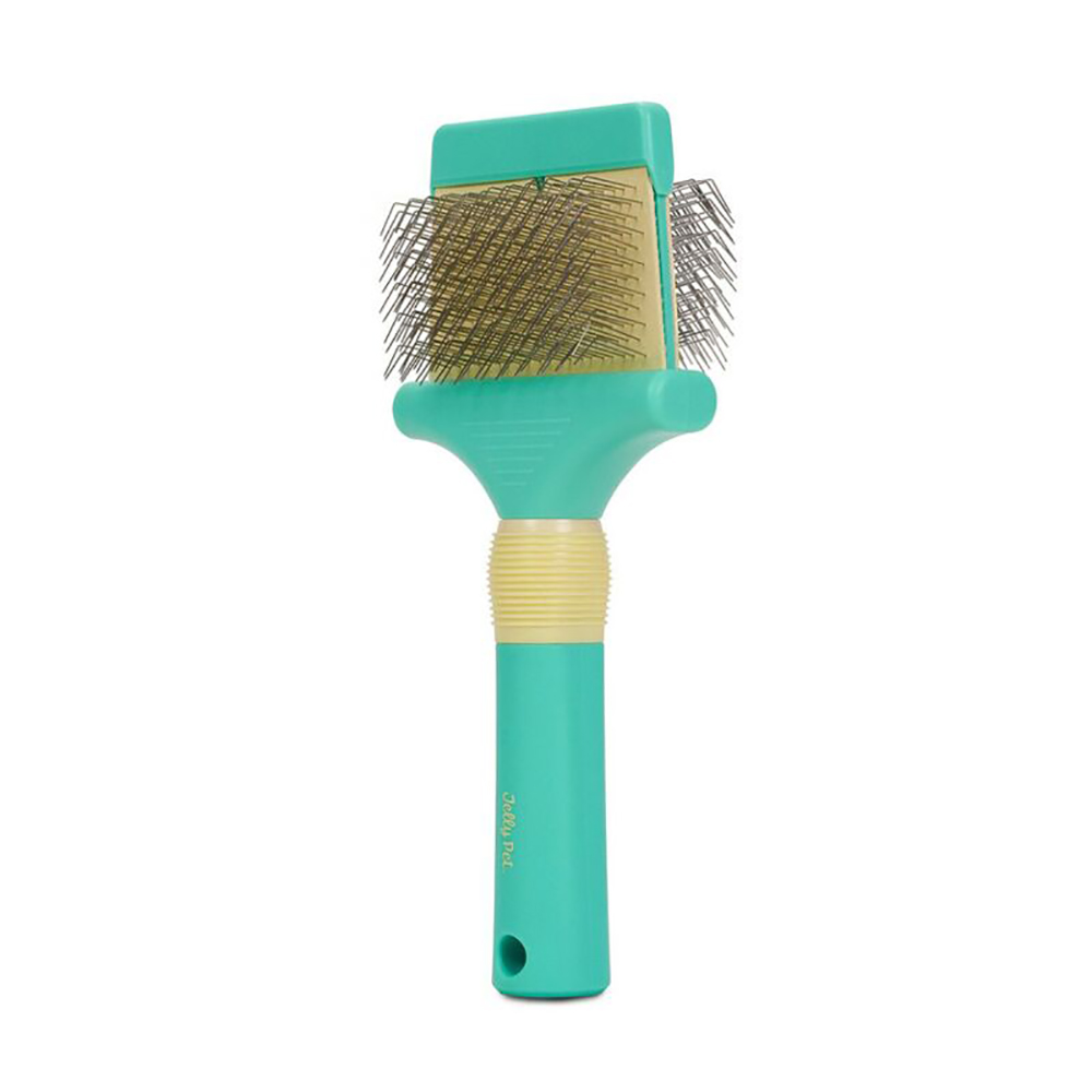 Jelly Pet Double Sided Flexible Head Slicker Brush