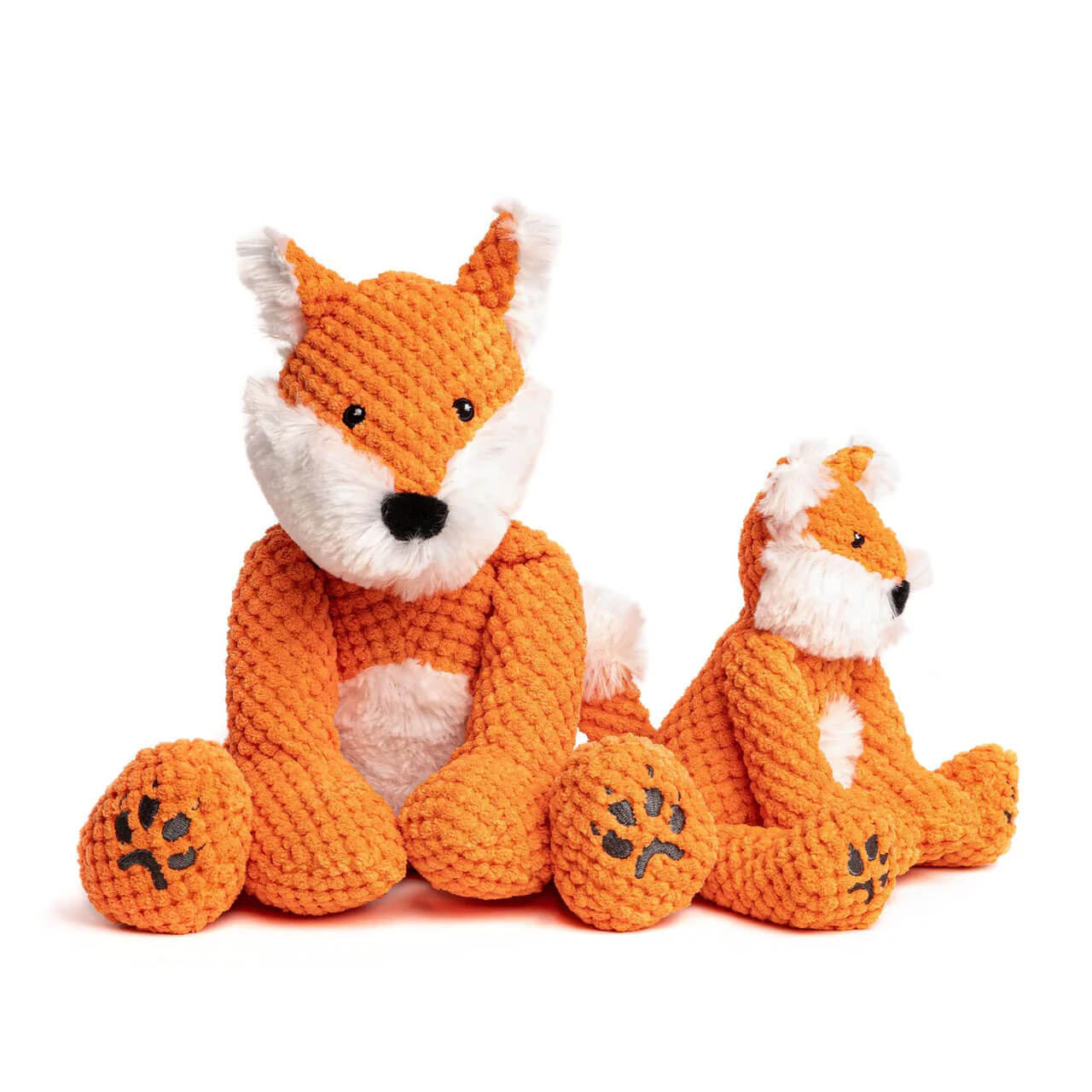 fabdog Floppy Fox Plush Dog Toy