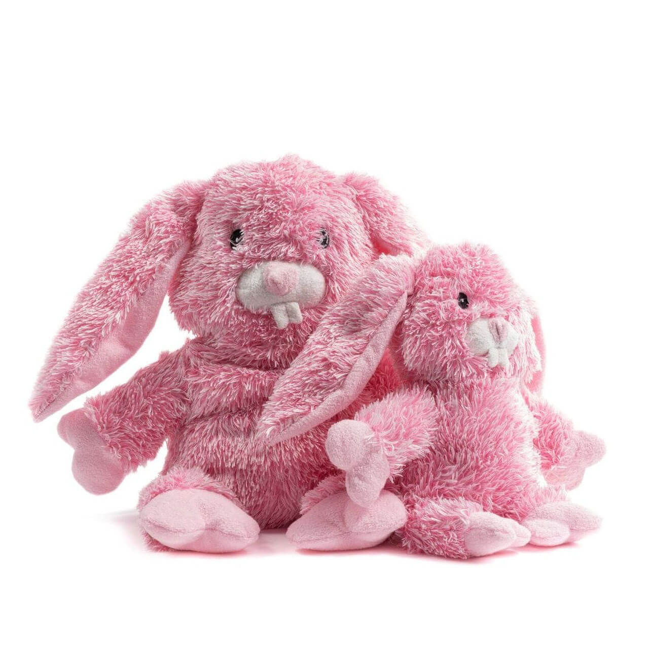 fabdog Fluffy Bunny Squeaky Plush Dog Toy
