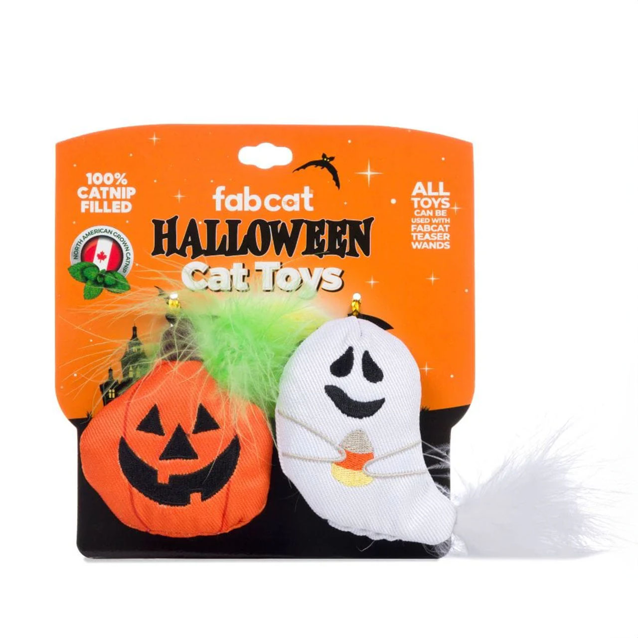 fabcat Halloween Catnip Toys 2-pack