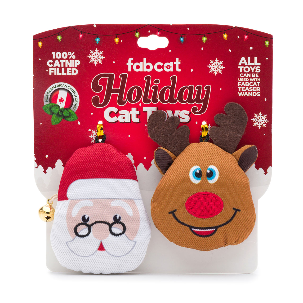 fabcat Holiday Catnip Toys 2-pack
