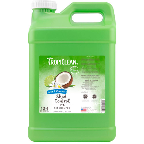 TropiClean Lime & Coconut Shed Control Shampoo for Pets - 2.5 Gallons