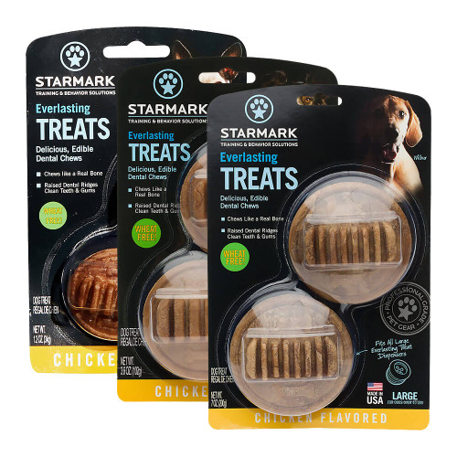 Starmark Twist and Lock Dog Treats Chicken 1ea-LG 2 ct