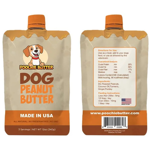 Poochie Butter Dog Almond Butter - 12oz Jar