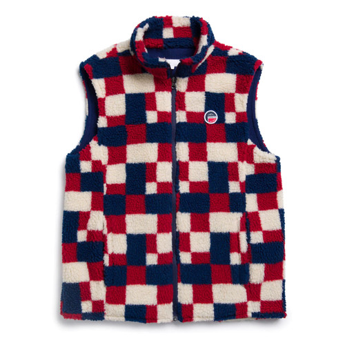 fabdog Fab Ski Matching Human Sherpa Vest in Navy