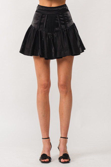 Black Shine Skirt