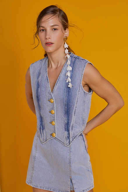 Denim vest