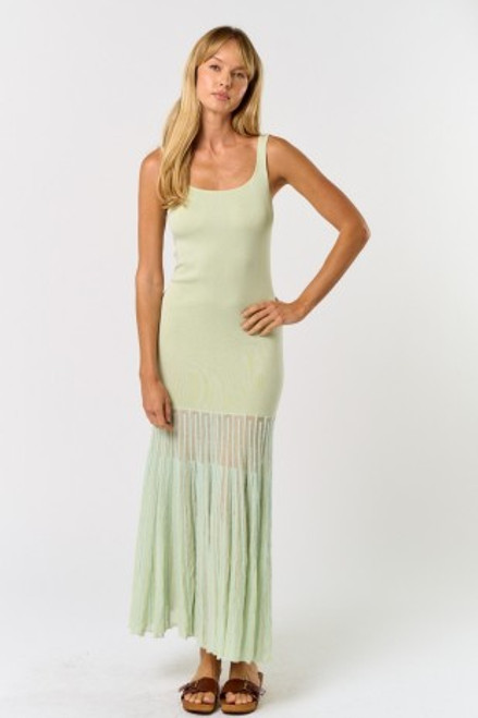 Mint sheer bottom maxi