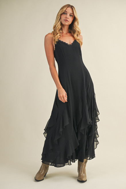 Main event cami ruffle maxi Main event cami ruffle maxi