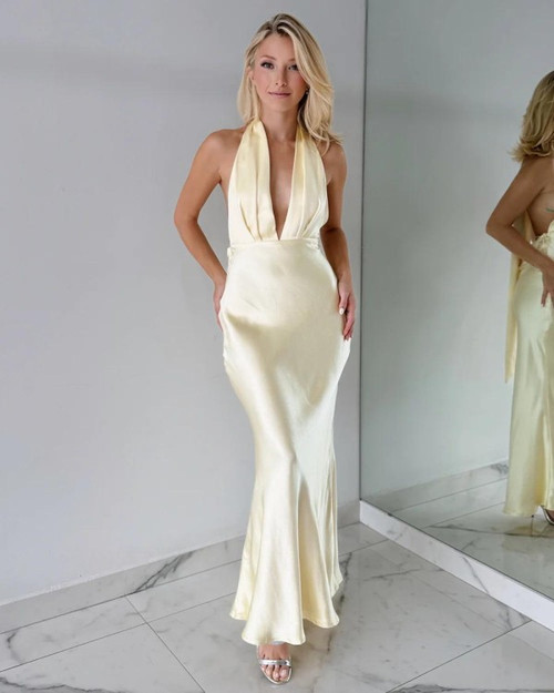 Satin sun maxi