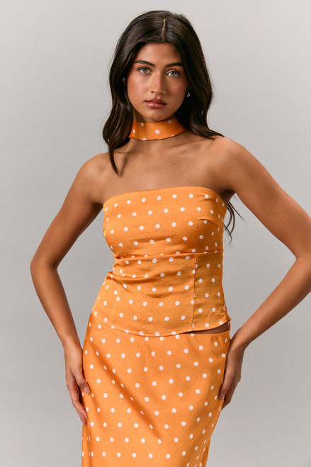 Tailgate Toast Attached Scarf Tube Top