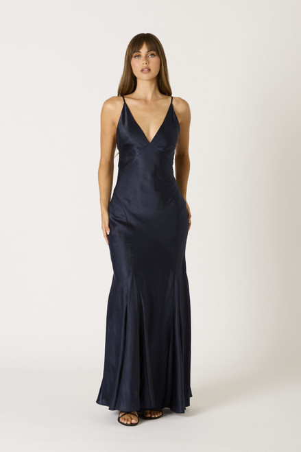  Liquid Love Satin Godet Gown