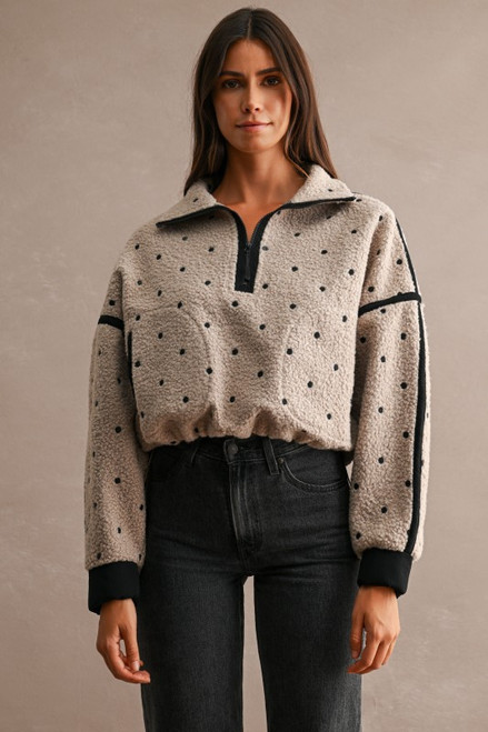 "Spot On" Cinch Waist Fleece