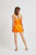 Orange ruffle mini