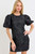Black jacquard mini