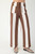Stripe wide leg crop pant