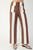 Stripe wide leg crop pant