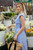 V neck zip midi