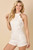 Halter scallop romper