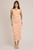 Orange & white stripe midi