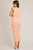 Orange & white stripe midi