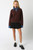Chocolate denim contrast sweater