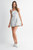 Jacquard floral romper dress