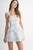 Jacquard floral romper dress