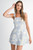 Jacquard floral romper dress