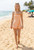 Stripe skirt overlay romper