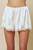 Satin & lace trim shorts