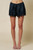 Satin & lace trim shorts