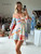 Print pattern slightly varies from dress to dress