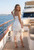 Champagne Confetti Disc Lace Midi Dress