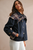 Midnight Highlands Plaid Cape Trench Jacket