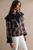 Midnight Highlands Plaid Cape Trench Jacket