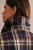 Midnight Highlands Plaid Cape Trench Jacket