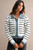 Mixed Media Stripe Cardigan