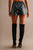 Retro Rebellion Coated Polka Dot Skort