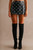 Retro Rebellion Coated Polka Dot Skort