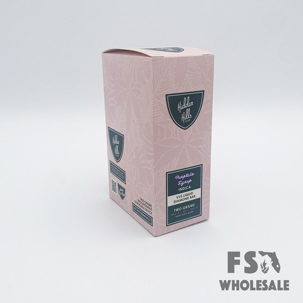 HIDDEN HILLS 2G DIAMOND DISPOSABLE (PINK BOX) - PURPLATO ZYRUP INDICA