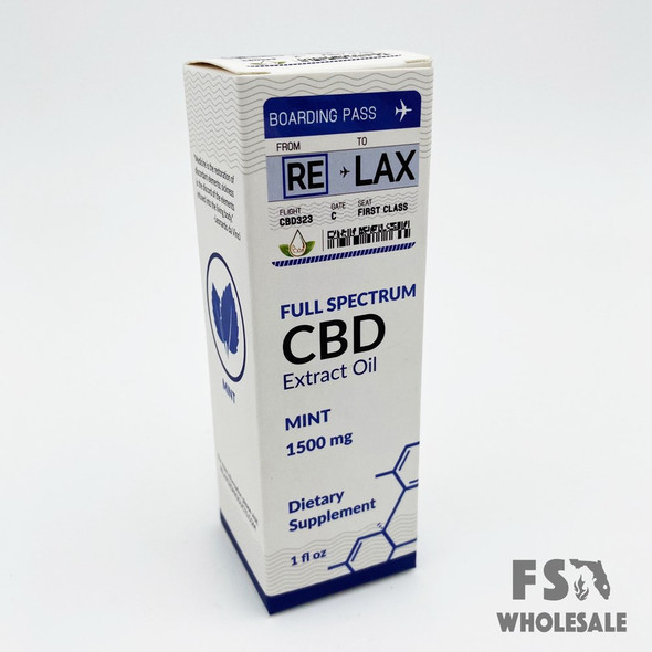 RE-LAX CBD TINCTURE 1500MG - MINT