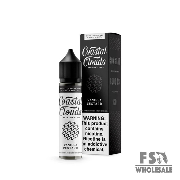 COASTAL CLOUDS 60ML E-LIQUID 06MG - VANILLA CUSTARD