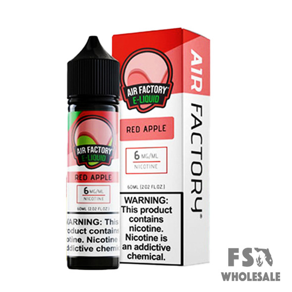 AIR FACTORY 60ML E-LIQUID 06MG - RED APPLE 