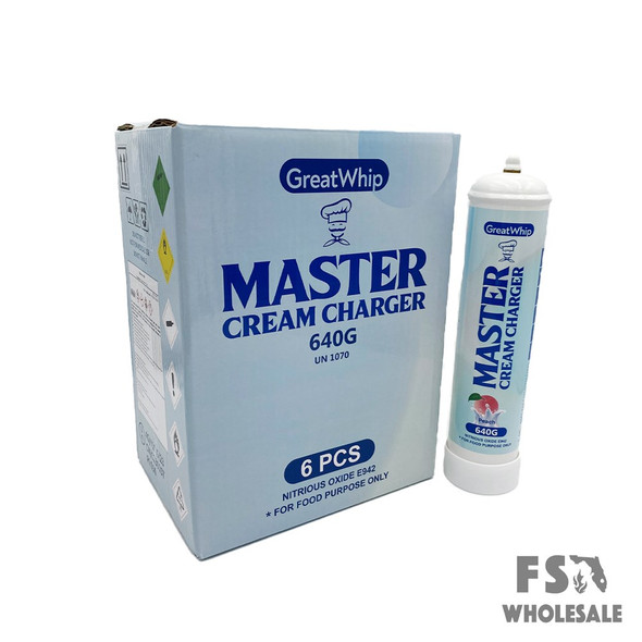 GREAT WHIP CREAM CHARGERS 640G - PEACH