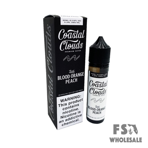 COASTAL CLOUDS 60ML E-LIQUID 03MG - ICED BLOOD ORANGE PEACH