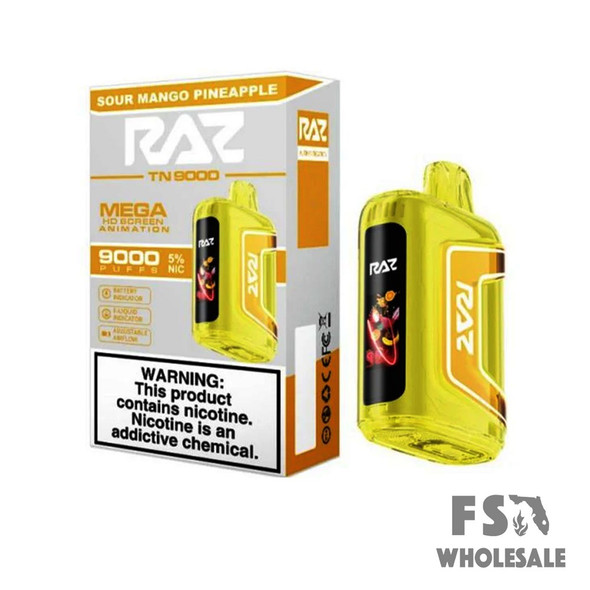 RAZ TN9000 DISPOSABLE  - SOUR MANGO PINEAPPLE