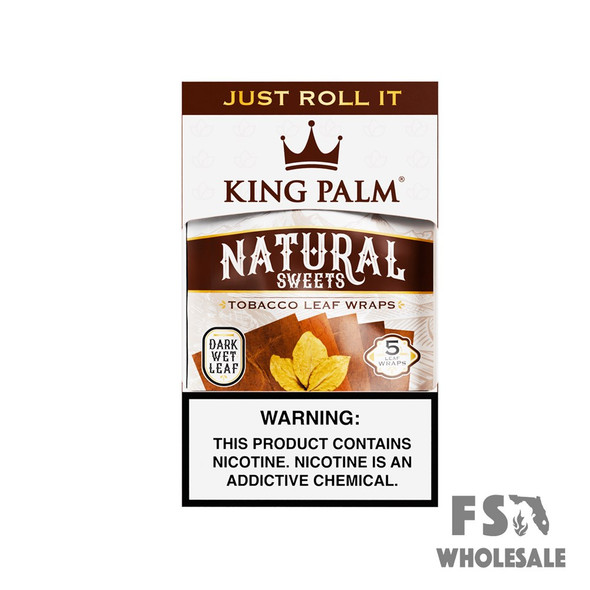 KING PALM TOBACCO LEAF WRAPS - NATURAL SWEET