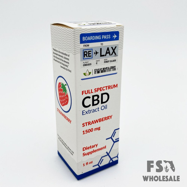 RE-LAX CBD TINCTURE 1500MG - STRAWBERRY